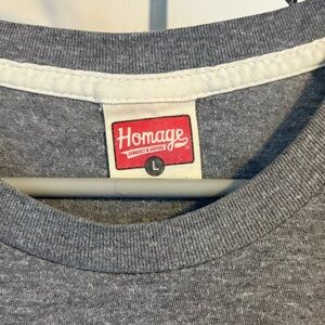 HOMAGE Charcoal Short Sleeve GIRL DAD Tee